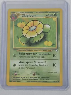 Skiploom Pokemon Card TCG 49/111 Neo Genesis Regular Unlimited Uncommon - NM - Image 1