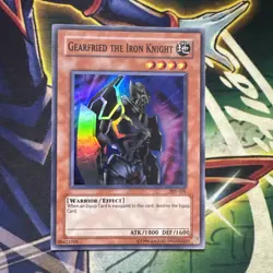 Yugioh! Gearfried the Iron Knight PSV-101 Super Rare Unlimited NM - Image 1