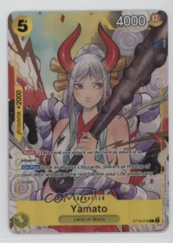 2023 One Piece Card Game: The Three Brothers Ultimate Deck ST13 Yamato #ST13-016 - Image 1
