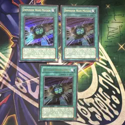 Yugioh! Diffusion Wave Motion x3 Playset RDS-ENSE1 Ultra Rare Limited Edition NM - Image 1