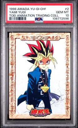 PSA10 Yami Yugi Toei Trading Collection Amada Bandai Early Yu-Gi-Oh Card - Image 1