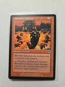 Bloodfire Infusion - Apocalypse - LP - MTG Magic - Common - Enchant Creature - Image 1