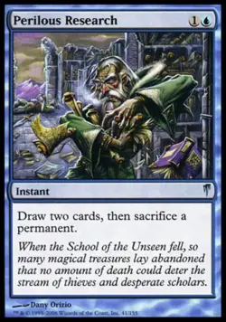 Perilous Research - Light Play MTG Coldsnap - Image 1