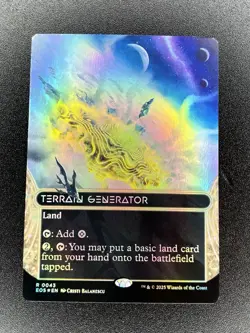 Terrain Generator R 0043 (Borderless Foil) NM Edge of Eternities Magic MTG - Image 1