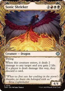 MTG Sonic Shrieker (Showcase) [Tarkir: Dragonstorm] - Image 1