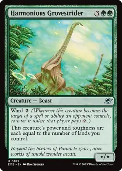 FOIL Harmonious Grovestrider NM Edge of Eternities MTG Magic the Gathering Eng - Image 1