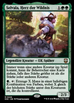 MTG Selvala, Heart of the Wilds (Ripple Foil) [Modern Horizons 3 Commander] - Image 1