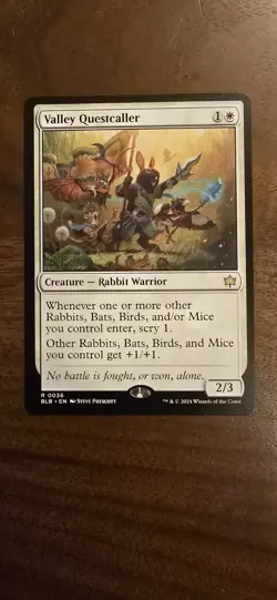 Valley Questcaller Bloomburrow Regular Rare Card, MTG - Image 1