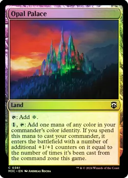 MTG Opal Palace (Ripple Foil) [Modern Horizons 3 Commander] - Image 1
