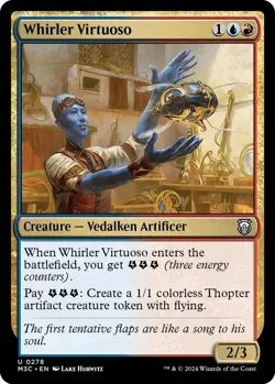 MTG Whirler Virtuoso (Ripple Foil) [Modern Horizons 3 Commander] - Image 1