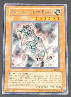 Yugioh TCG - Ancient Gear Beast - TLM-EN007 - LP - Unlimited - Machine Rare 2006 - Image 1