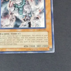 Yugioh TCG - Ancient Gear Beast - TLM-EN007 - LP - Unlimited - Machine Rare 2006 - Image 3