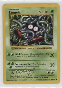 Tangela Shadowless 1st Ed. Pokemon Base Set #66 1999 - Image 1