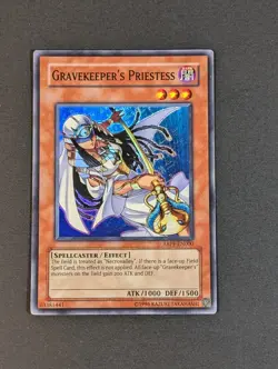 Yugioh TCG -1x Gravekeeper's Priestess - ABPF-EN000 = LP - Unlimited Ed. - 2009 - Image 2