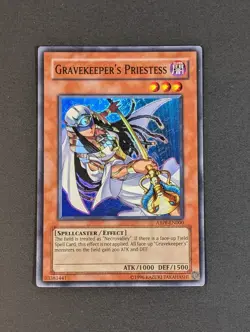 Yugioh TCG -1x Gravekeeper's Priestess - ABPF-EN000 = LP - Unlimited Ed. - 2009 - Image 1