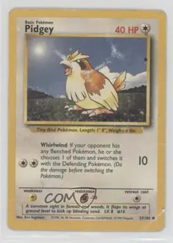Pidgey Pokemon Base Set #57 1999 - Image 1