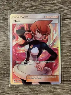 Pokemon TCG English Card Ultra Prism Mars Full Art 154/156 Ultra Rare Holo NM - Image 1