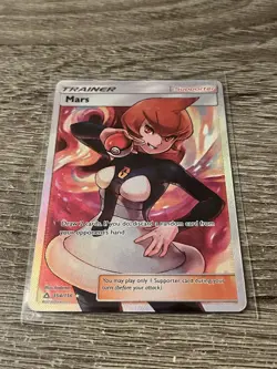 Pokemon TCG English Card Ultra Prism Mars Full Art 154/156 Ultra Rare Holo NM - Image 2