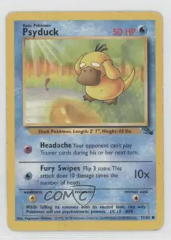 Psyduck Pokemon Fossil #53 1999 - Image 1