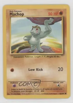 Machop Pokemon Base Set #52 1999 - Image 1