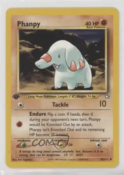Phanpy 1st Ed. Pokemon Neo Genesis #43 2000 - Image 1