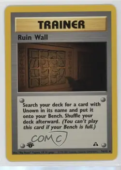 Ruin Wall 1st Ed. Pokemon Neo Discovery #74 2001 - Image 1