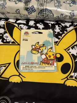 Pokemon World Championships 2025 Anaheim Pikachu Varsity Play Mat - IN HAND - Image 2