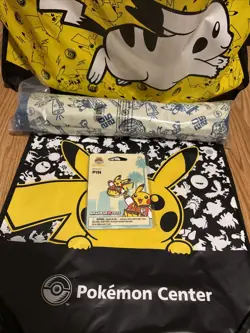 Pokemon World Championships 2025 Anaheim Pikachu Varsity Play Mat - IN HAND - Image 3