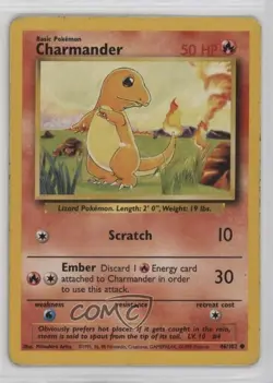 Charmander Pokemon Base Set #46 1999 - Image 1