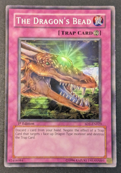 Yugioh TCG - 1x The dragon's Bead - SD1-EN023 - LP - 1st Edition - 2004 - Trap - Image 1