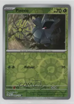 Pineco Reverse Foil Pokemon SV02: Paldea Evolved #004 - Image 1