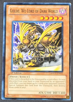 Yugioh TCG - 1x Goldd Wu-Lord of Dark World - SDGU-EN013 - LP/NM - 1st Ed - 2011 - Image 1