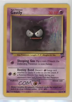 Gastly Pokemon Base Set 2 #75 2000 - Image 1