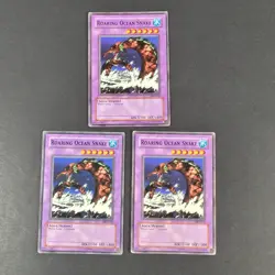 Yugioh TCG - 3x Roaring Ocean Snake - MRD-020 - NM/LP - Unlimited Vintage - 2002 - Image 2