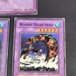 Yugioh TCG - 3x Roaring Ocean Snake - MRD-020 - NM/LP - Unlimited Vintage - 2002 - Image 4