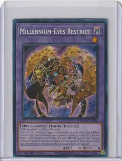 Yugioh MAMA-EN064 Millennium-Eyes Restrct - Secret Pharaoh's Rare 1st Edition - Image 1