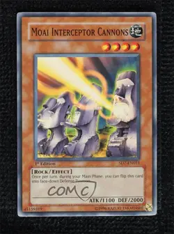 Moai Interceptor Cannons 1st Ed. YuGiOh Invincible Fortress Structure Deck 2006 - Image 1