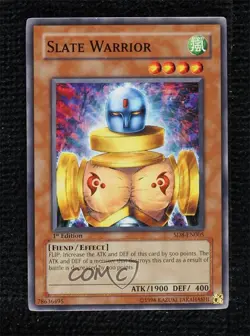 Slate Warrior 1st Ed. YuGiOh Lord of the Storm Structure Deck #SD8-EN005 2006 - Image 1