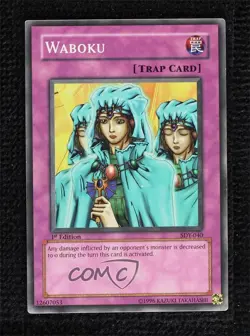 Waboku 1st Ed. YuGiOh Starter Deck Yugi #SDY-040 2002 - Image 1