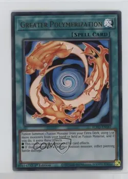 Greater Polymerization (UR) 1st Ed. YuGiOh Blazing Vortex #BLVO-EN087 - Image 1