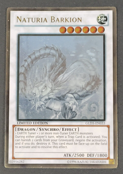 Yugioh - 1x Naturia Barkion - GLD5-EN033 - LP/LP+ - Ghost Rare - Limited Ed. - Image 1