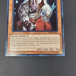 Yugioh - 1x Fiendish Rhino Warrior - SR06-EN017- 1st Edition - NM 2018 - Common - Image 3
