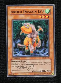 Armed Dragon LV3 1st Ed. YuGiOh 's Roar Structure Deck #SD1-EN005 2005 - Image 1