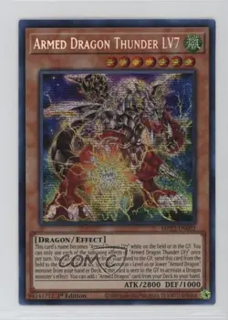 SR - Armed Dragon Thunder LV7 1st Ed. YuGiOh Tin of the Pharaoh's Gods - Image 1