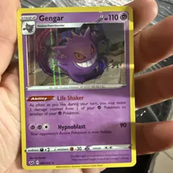 Gengar 085/202 NM Holo Sword and Shield Base Set Rare & Near Mint Pokemon Card - Image 1