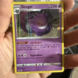 Gengar 085/202 NM Holo Sword and Shield Base Set Rare & Near Mint Pokemon Card - Image 2