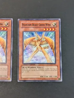 Yugioh TCG - 2x Phantom Beast Cross-Wing - GLD2-EN011 - NM/LP - Limited Ed. - Image 4