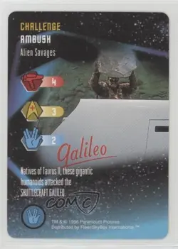 1996 Star Trek - The Card Game Challenge Alien Savages - Image 1
