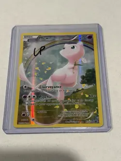 Pokemon Mew XY110 Promo Card Holo Full Art LP - Image 1