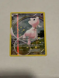 Pokemon Mew XY110 Promo Card Holo Full Art LP - Image 2